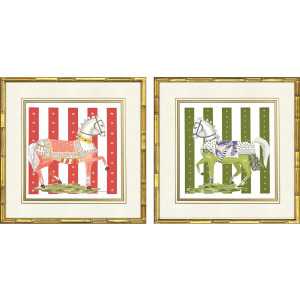 High Stepping S/2 Framed Art