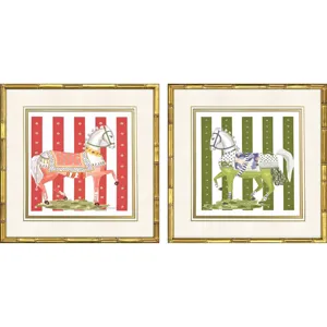 High Stepping S/2 Framed Art