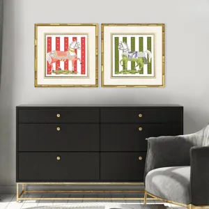 High Stepping S/2 Framed Art