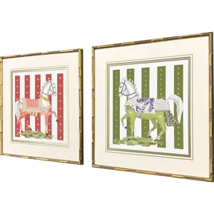 High Stepping S/2 Framed Art