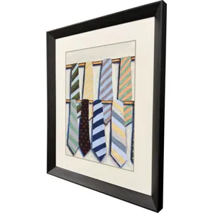 Hanging Ties I Framed Art