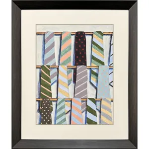 Hanging Ties II Framed Art