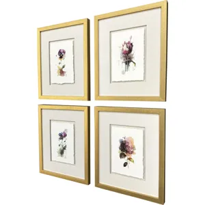 Fleurs S/4 Framed Art
