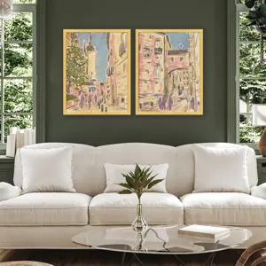 Street Scene Vibes I S/2 Framed Art