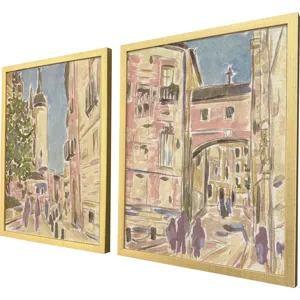 Street Scene Vibes I S/2 Framed Art