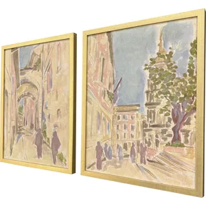 Street Scene Vibes II S/2 Framed Art