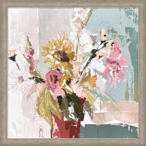Sunflower Vase Framed Art
