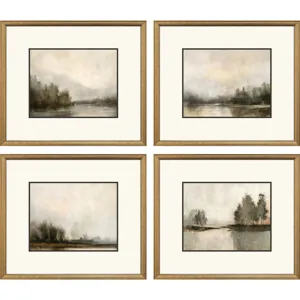 Muted Horizons S/4 Framed Art