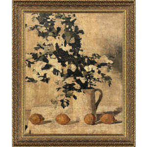 Flowers and Lemons Framed Art