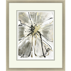 Gilded Petal Expansion II Framed Art