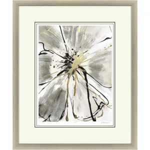 Gilded Petal Expansion II Framed Art