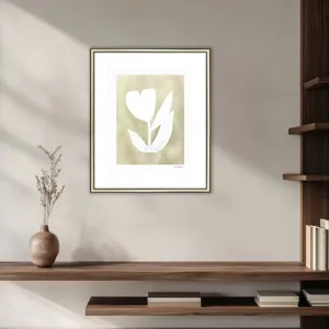Textured Corolla II Framed Art