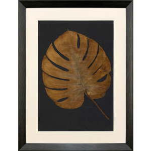 Gold Monstera I Framed Art