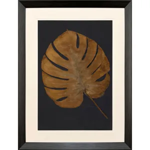 Gold Monstera I Framed Art