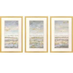 Sea Horizon S/3 Framed Art