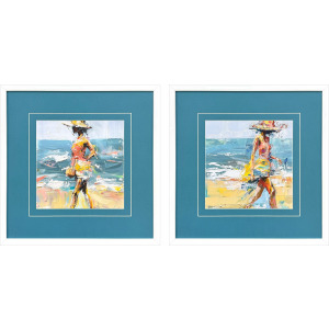 Beach Breeze S/2 Framed Art