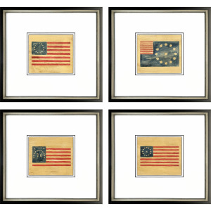 American Flags I S/4 Framed Art