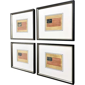 American Flags II S/4 Framed Art