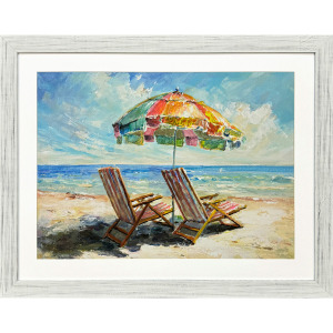 Beach Vibe Framed Art