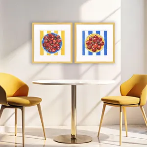 Table Cherries S/2 Framed Art