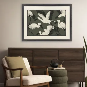 Stork Storm - Soar Framed Art