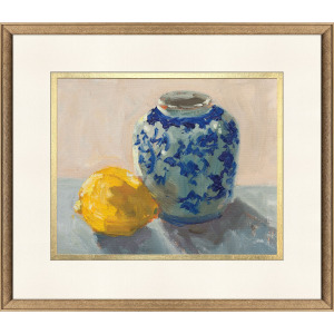 Lemon Chinoiserie Framed Art
