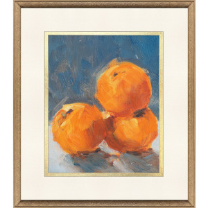 Orange Stack Framed Art