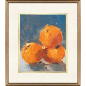 Orange Stack Framed Art