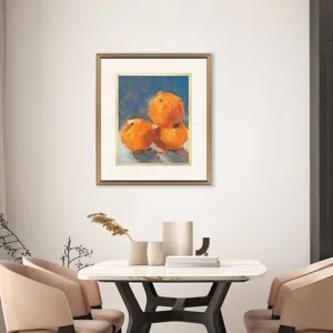 Orange Stack Framed Art