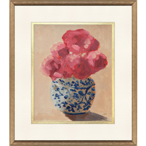 Peony Chinoiserie Framed Art
