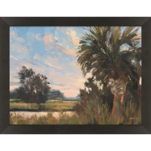 Palmetto Sunset Framed Art