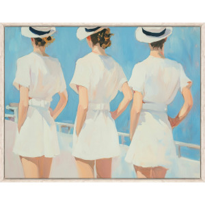 Retro Three Sailors Canvas