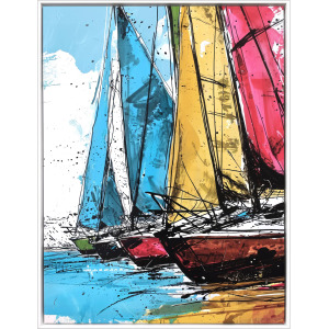 Yacht Racing Sport Canvas