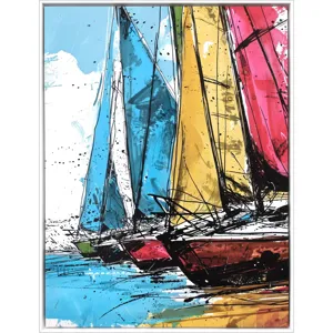 Yacht Racing Sport Canvas