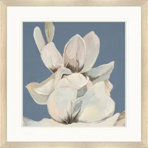 Magnolia on Blue I Framed Art