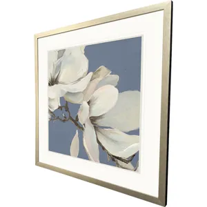 Magnolia on Blue II Framed Art
