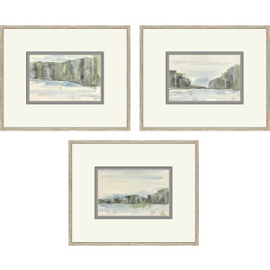 Distant Landscape II S/3 Framed Art