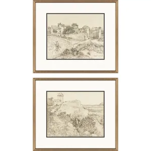 Farm in Provence S/2 Framed Art