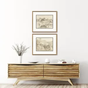 Farm in Provence S/2 Framed Art