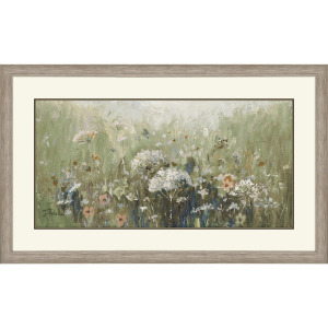 Mistful Summer Meadow Framed Art