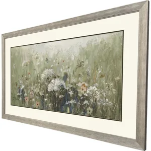Mistful Summer Meadow Framed Art