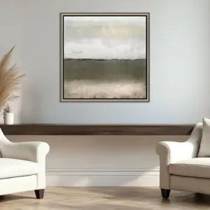 Clouds on Olive I Canvas