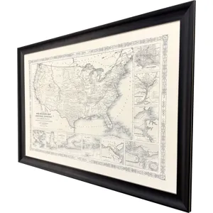 Military Map of US, 1861 Framed Art