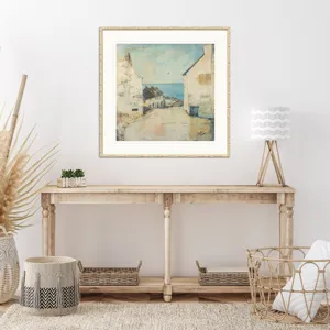 Town Walk Framed Art
