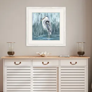 Standing Still Heron II Framed Art