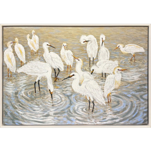 Herons and Egrets Canvas