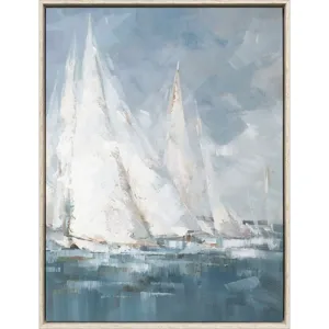 Racing in Wind II Canvas