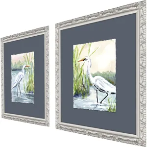 Wading in Shallows S/2 Framed Art