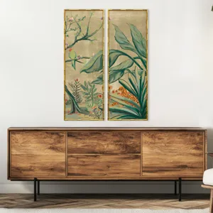 Gold Chinoiserie II S/2 Framed Art