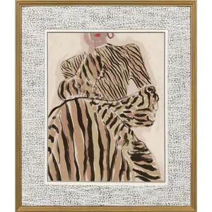 Zebra Elegance Framed Art